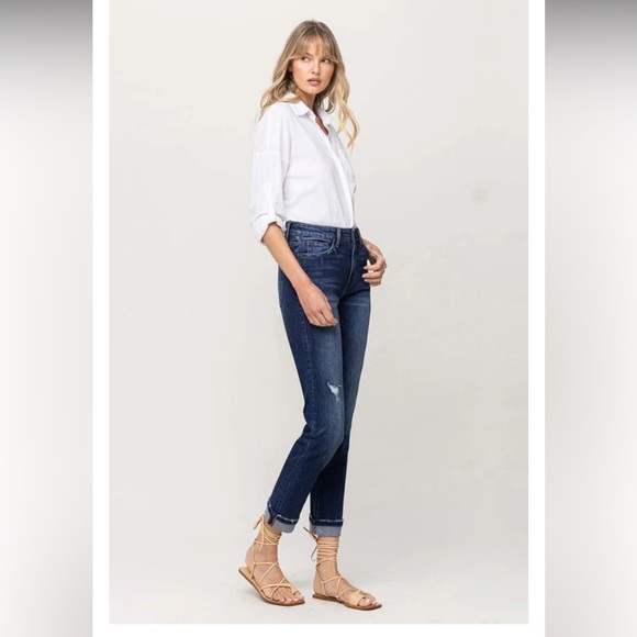 Flying Monkey High-Rise Boyfriend Jeans - Picture 3 of 11